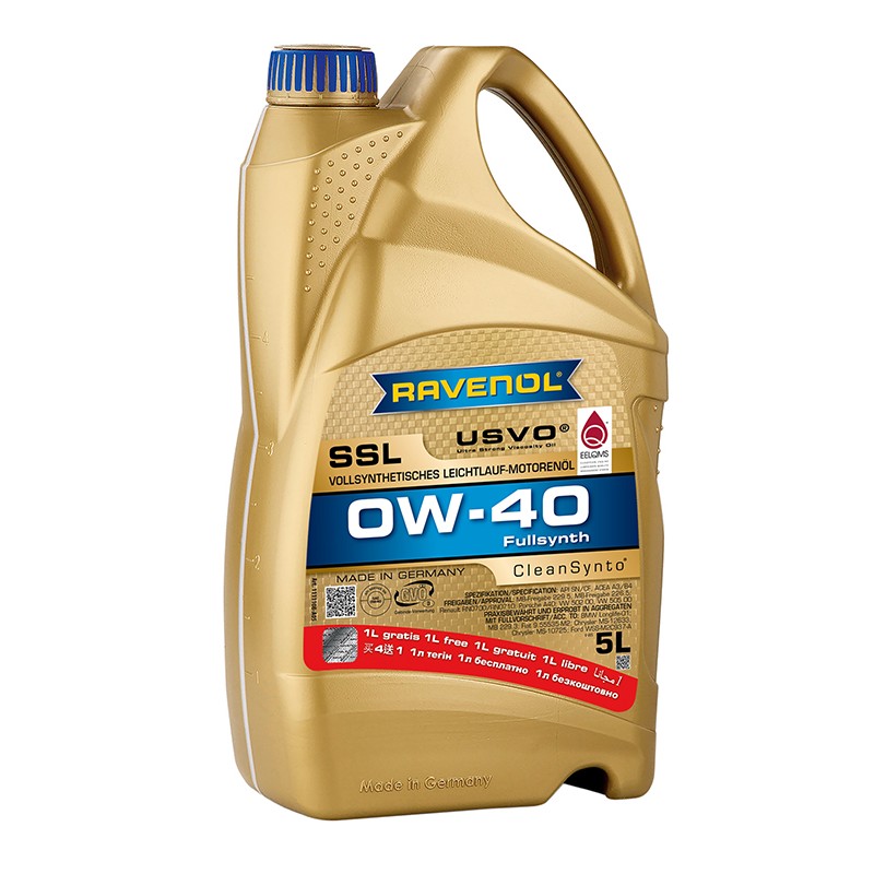 RAV SSL 0W-40 5L USVO PROMO 4+1