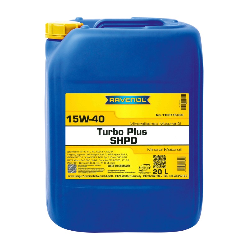RAV Turbo plus SHPD 15W-40 20L
