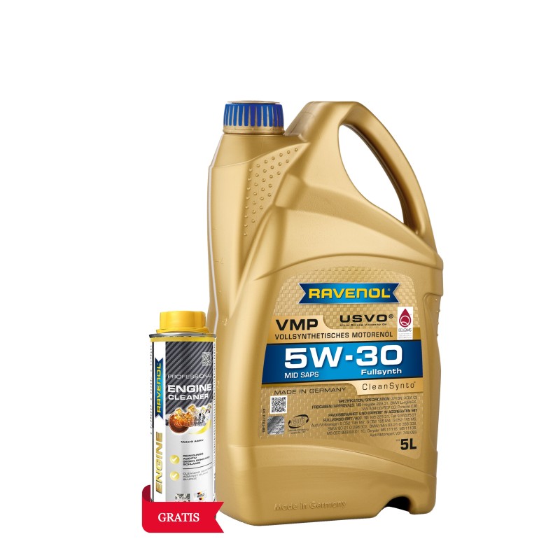 RAV VMP 5W-30 5L USVO + Prof Engine Cleaner 0.3L GRATIS