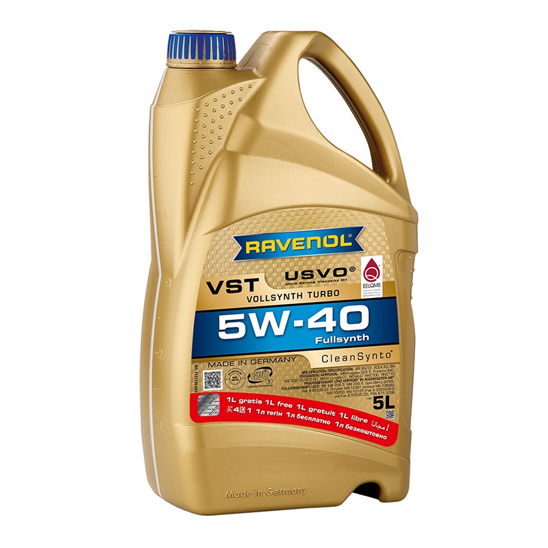 RAV VST 5W-40 5L USVO PROMO 4+1